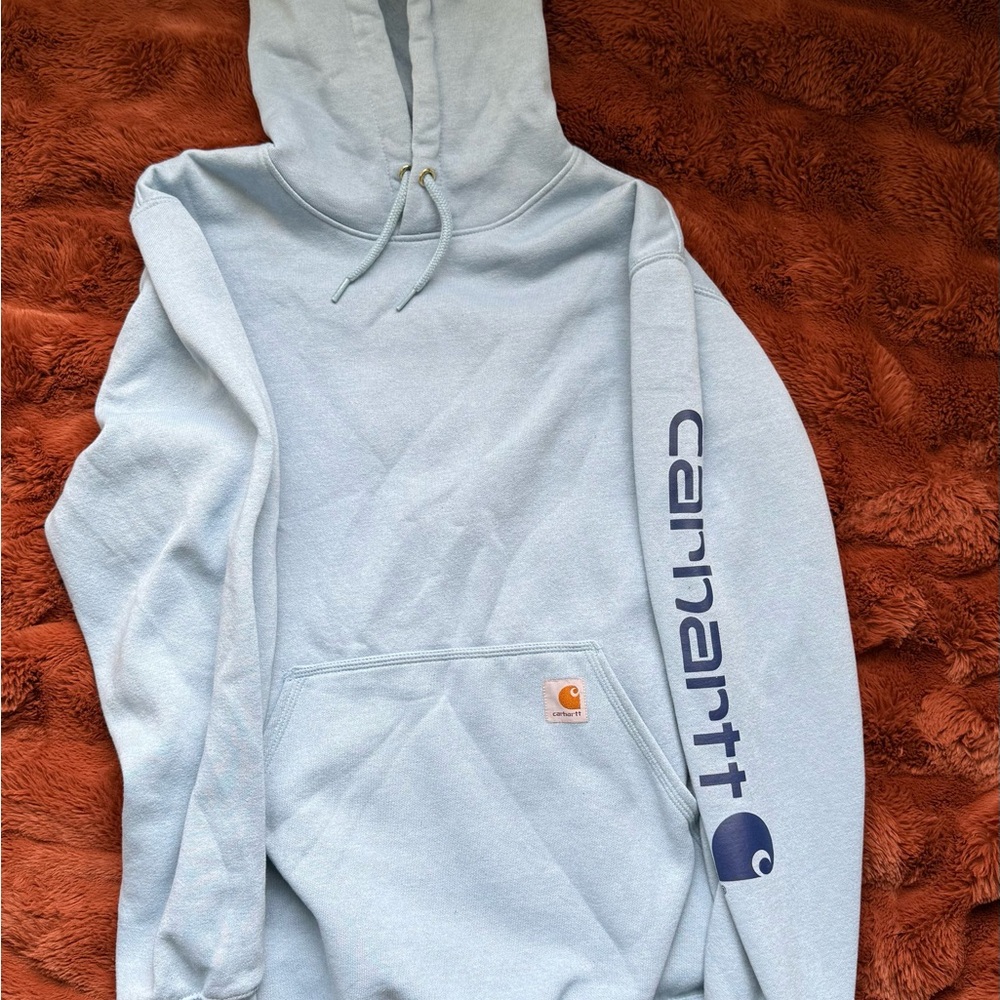 Carhartt Men's Light Gray Hoodie Sweater